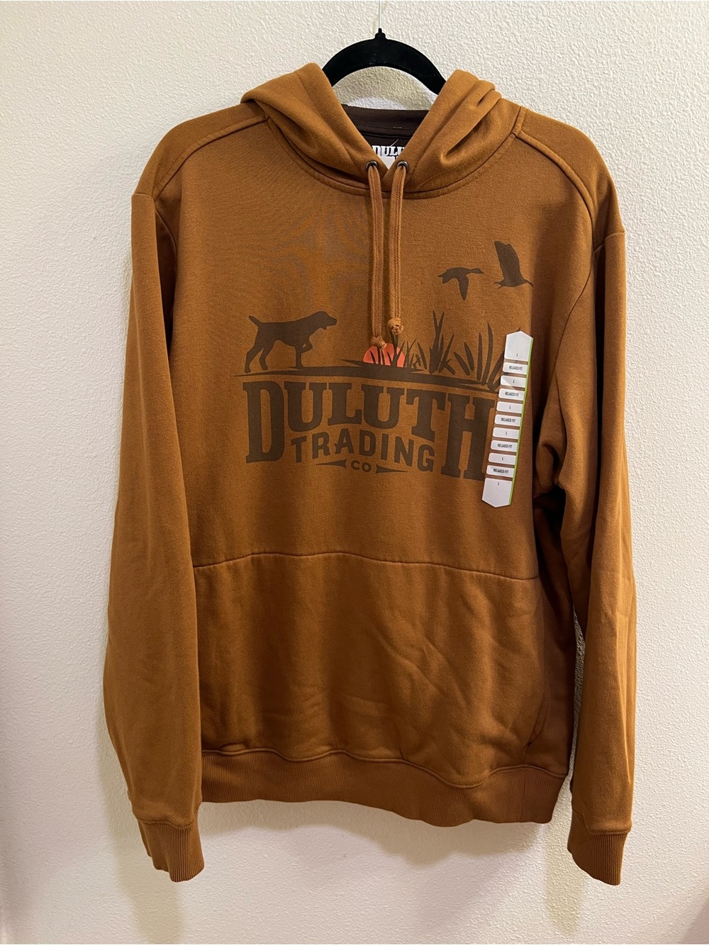 NWT Duluth Trading Co. Hoodie Mens Large Relaxed Sweatshirt Pullover